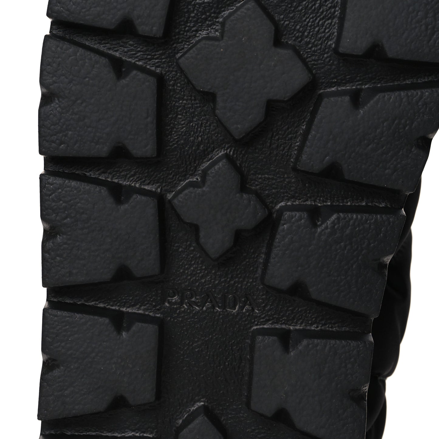 Re-Nylon Piuma Triangle Logo Padded Drawcord Rush 20mm Slippers 39.5 Black