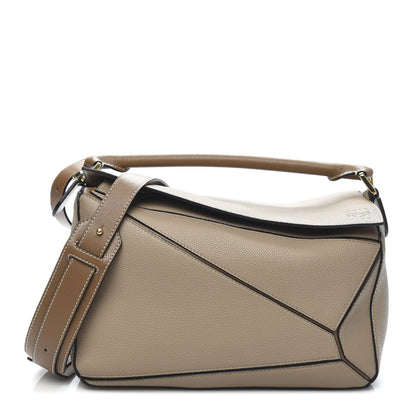 Loewe Calfskin Medium Puzzle Bag Sand Mink 1 of 10