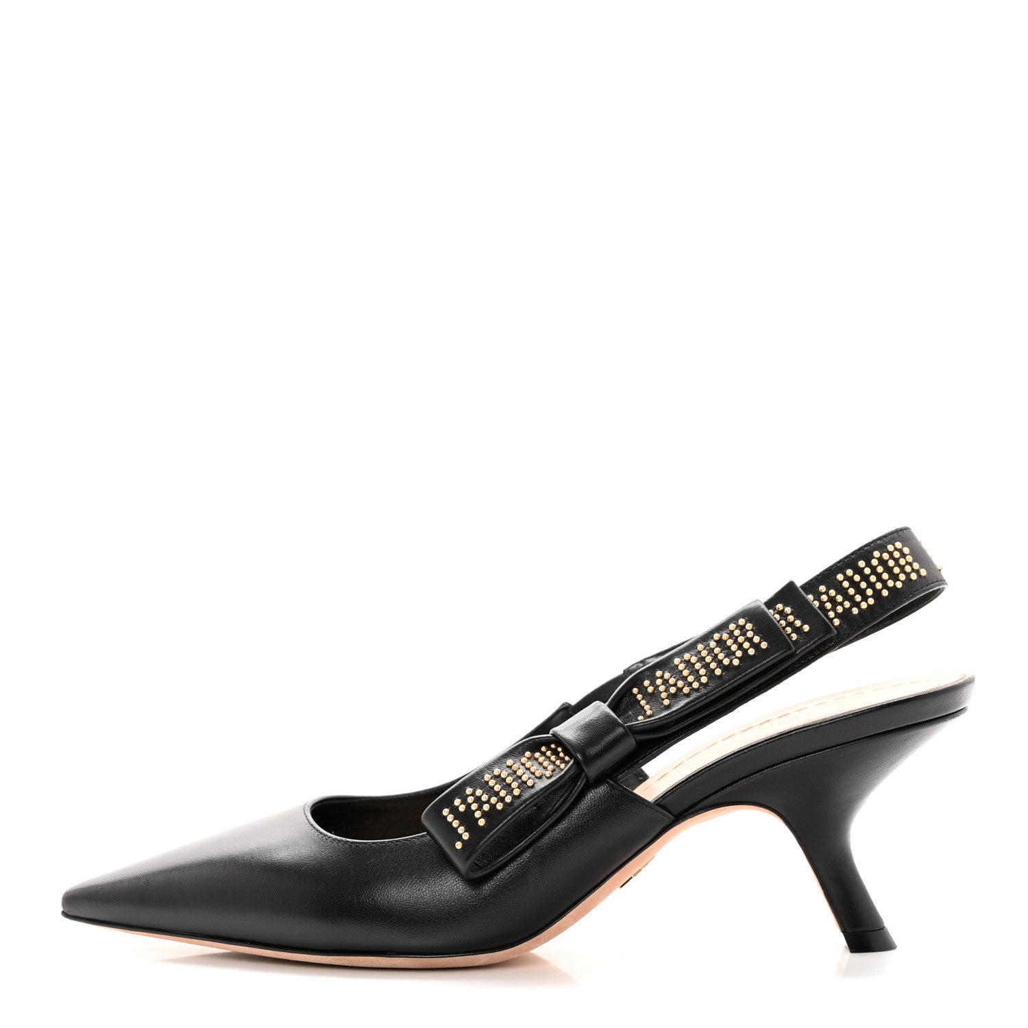 Christian Dior Lambskin Ribbon J'Adior Slingback 65mm Pumps 37.5 Black 1 of 15