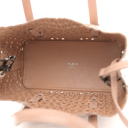 Alaia Lux Calfskin Vienne Wave Mina 20 Bag Sable 6 of 10
