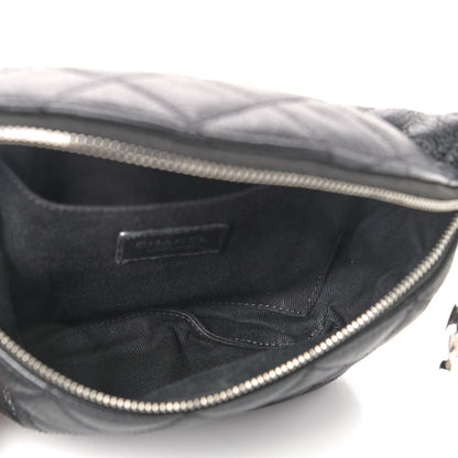 Chanel Grained Calfskin Quilted Waist Belt Bag Black 4 of 8