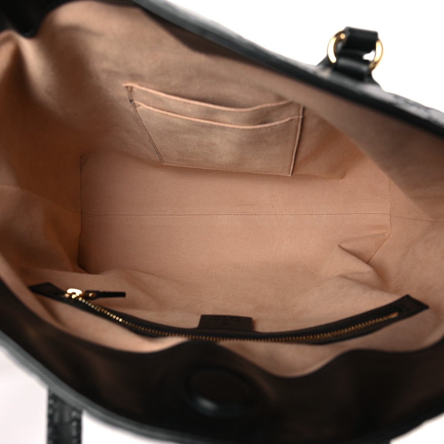 Guccissima Linea A Foldover Tote Black
