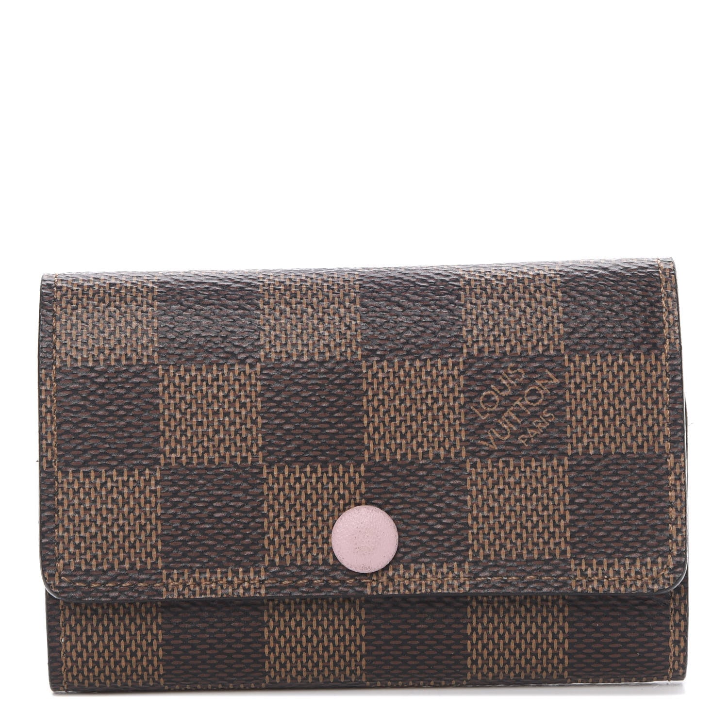 Louis Vuitton Damier Ebene Multicles 6 Key Holder Rose Ballerine 1 of 9