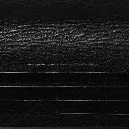 Balenciaga Agneau Giant 12 Gold Hardware Money Wallet Black 6 of 9