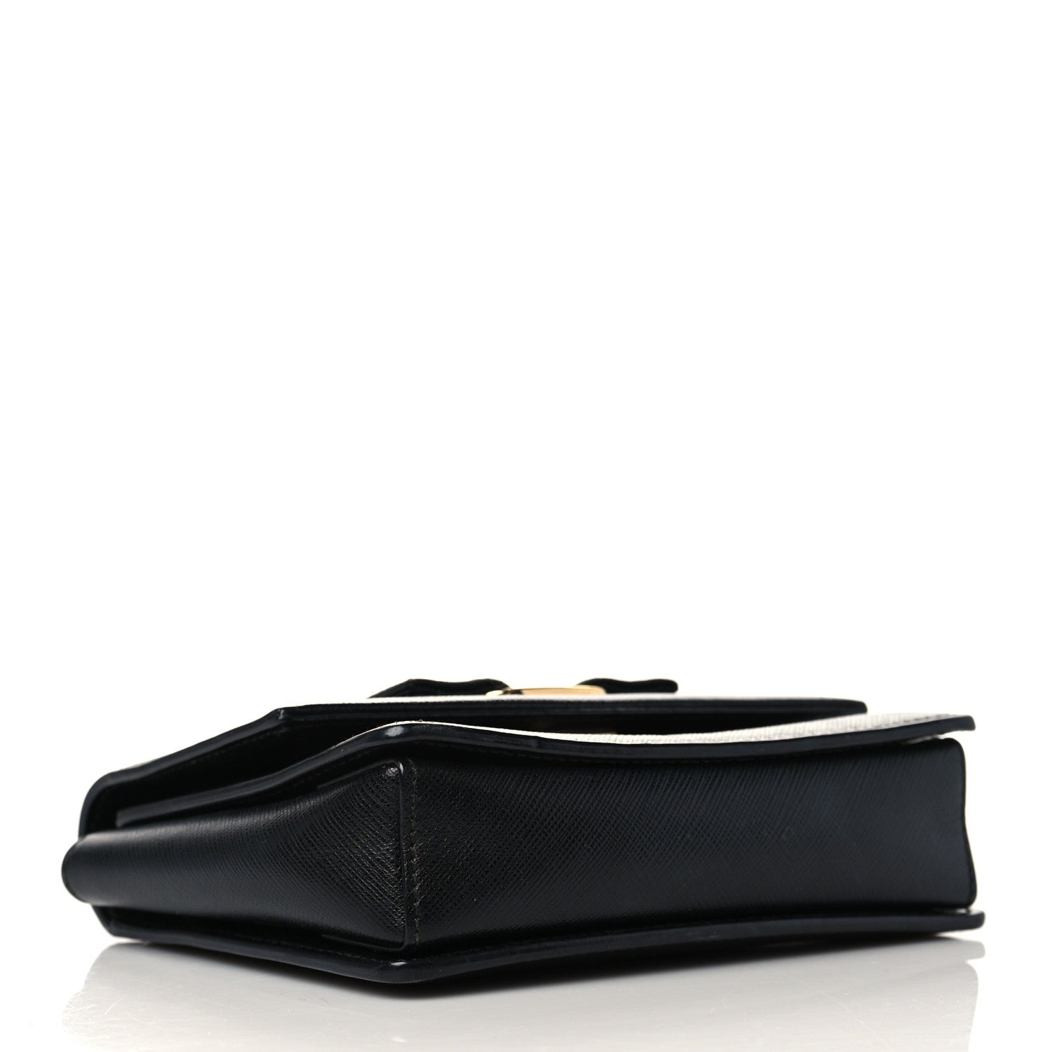 Salvatore Ferragamo Printed Calfskin Mini Ginny Shoulder Bag Black 3 of 5