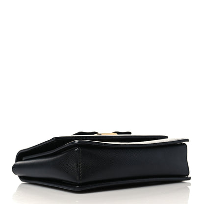 Salvatore Ferragamo Printed Calfskin Mini Ginny Shoulder Bag Black 3 of 5