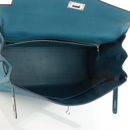 Hermes Togo Kelly Retourne 35 Cobalt 9 of 23