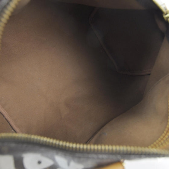 Louis Vuitton Monogram Graffiti Speedy 30 Silver 7 of 9