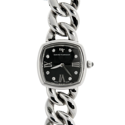 David Yurman Stainless Steel Diamond 23mm Albion Quartz Watch Black 1 of 9