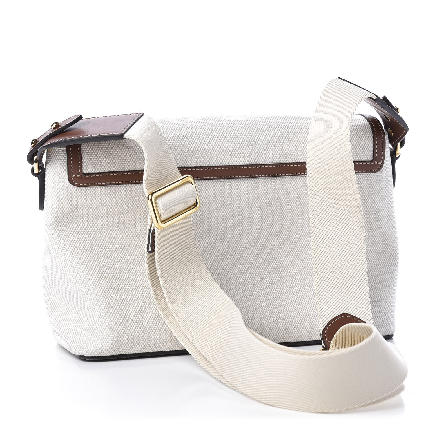 Burberry Canvas Horseferry Print Note Crossbody Bag Natural Tan 3 of 10