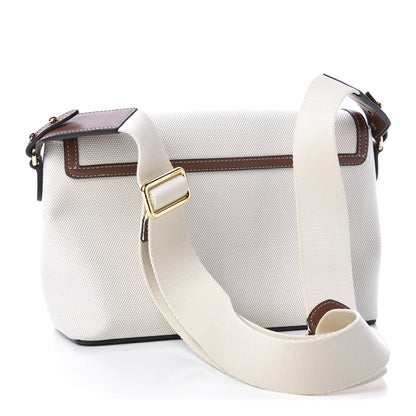 Burberry Canvas Horseferry Print Note Crossbody Bag Natural Tan 3 of 10