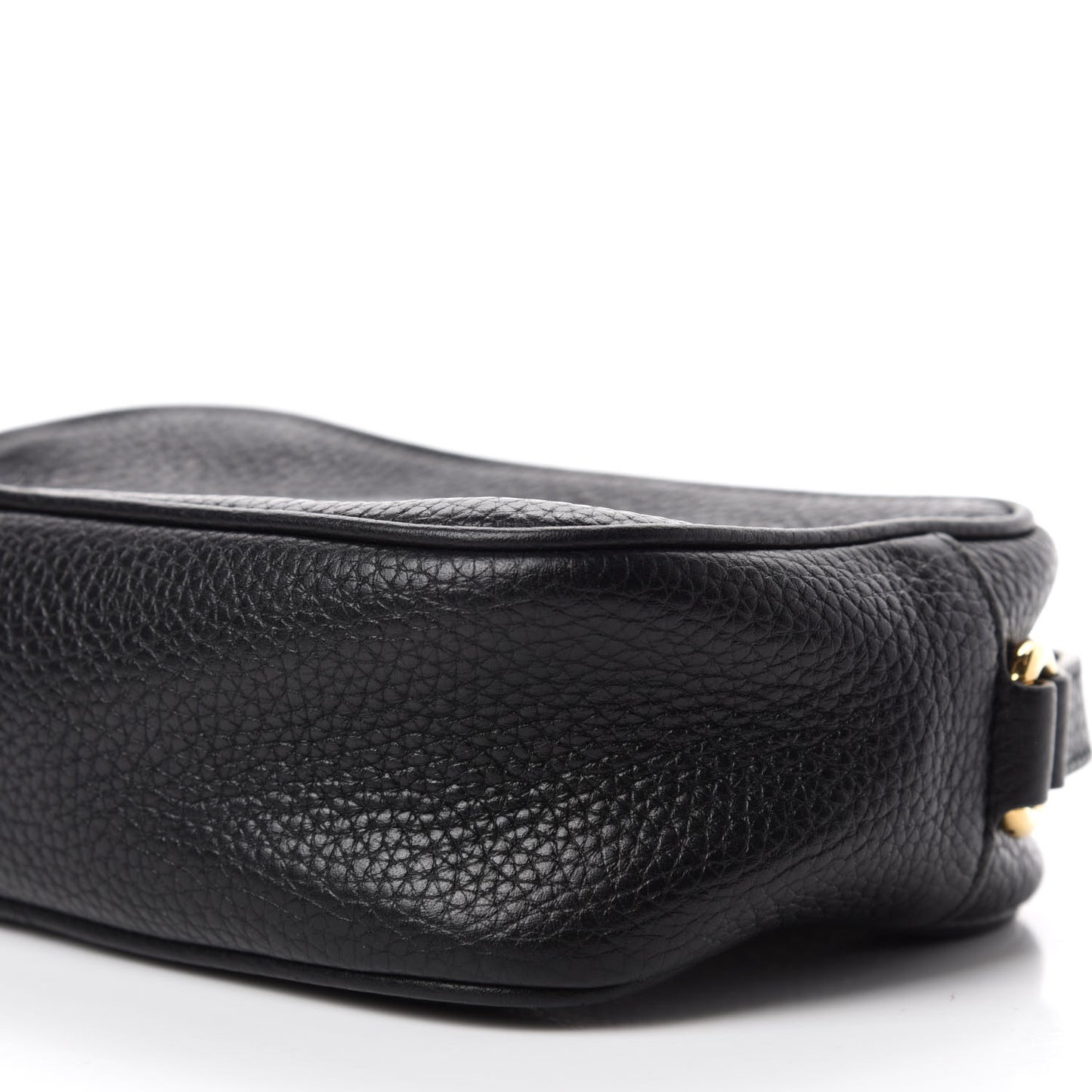 Pebbled Calfskin Mini Soho Disco Bag Black