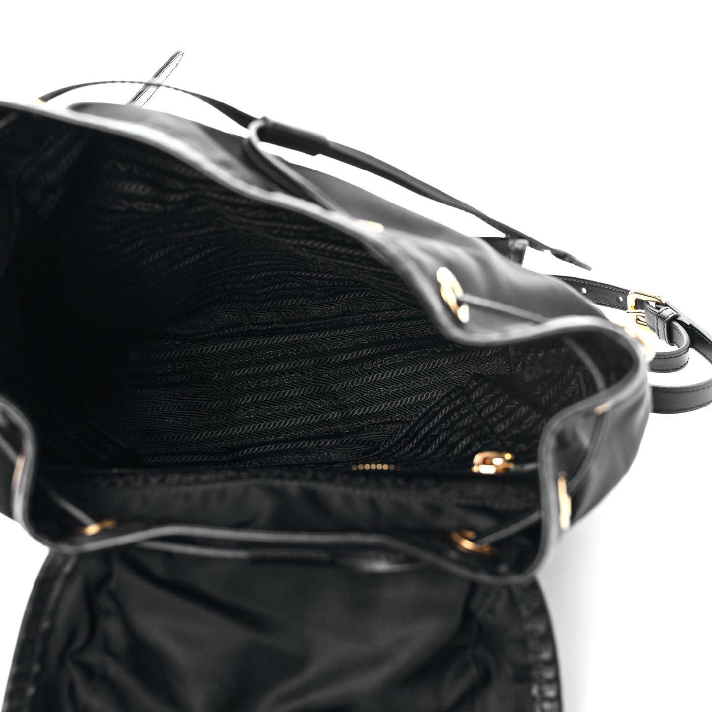 Tessuto Nylon Vitello Backpack Black