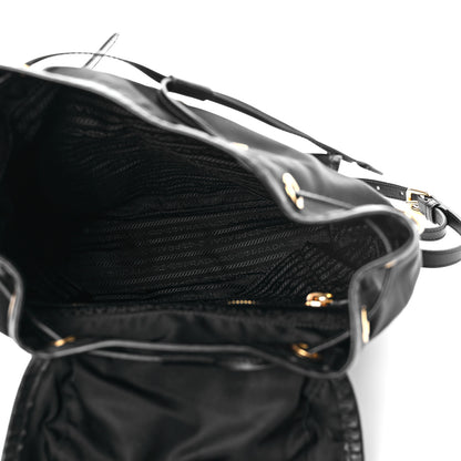 Prada Tessuto Nylon Vitello Backpack Black 5 of 8