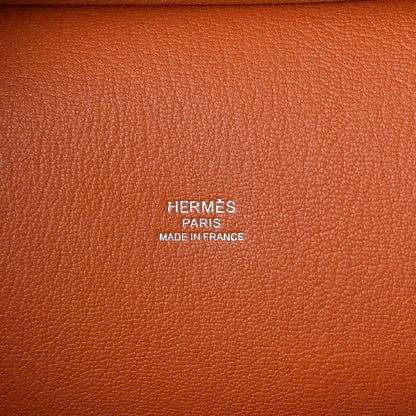 Hermes Taurillon Clemence Jypsiere 28 Orange 6 of 10