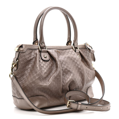 Gucci Metallic Microguccissima Medium Sukey Top Handle Bag Dark Cipria 3 of 17