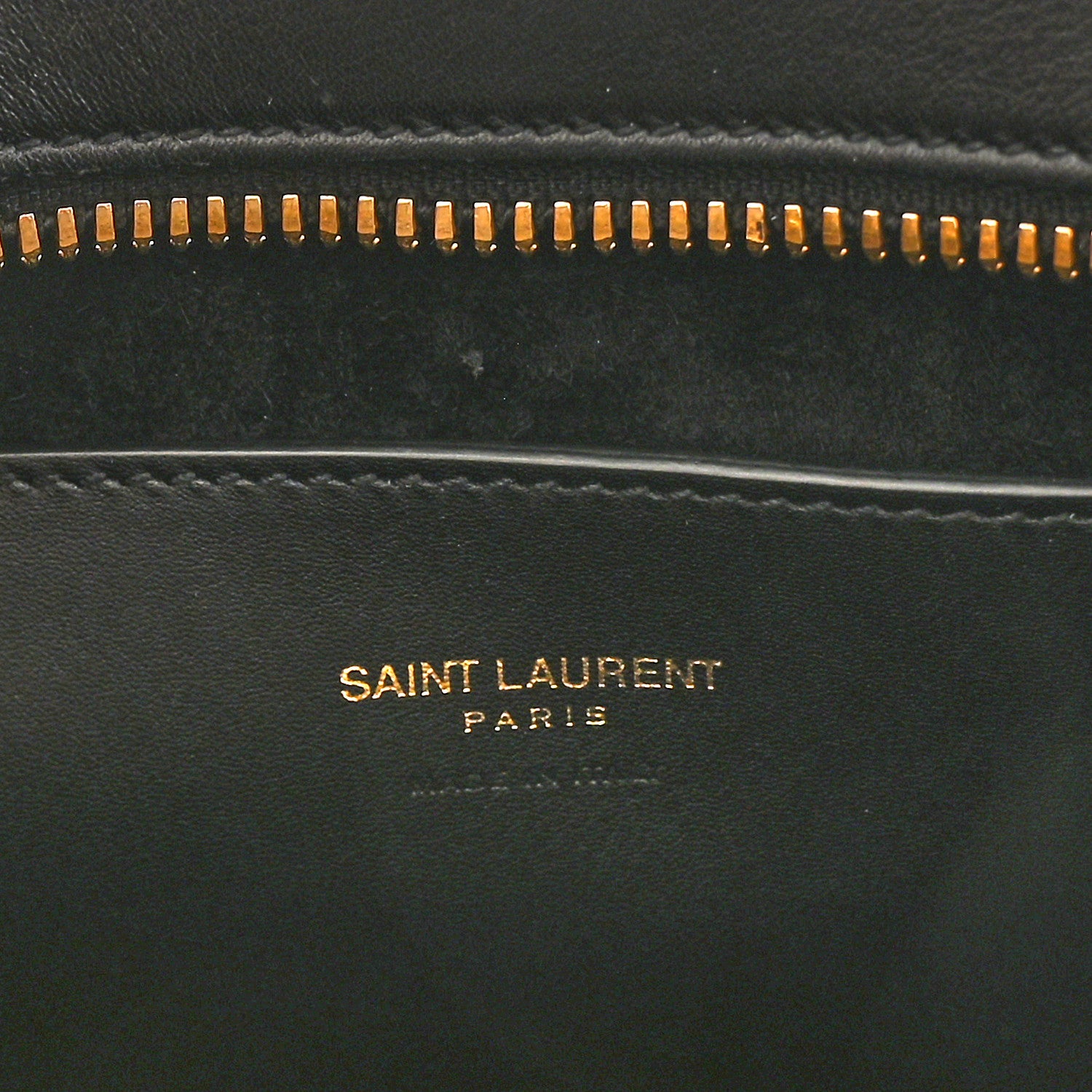 Saint Laurent Calfskin Monogram Baby Cabas Black 6 of 11