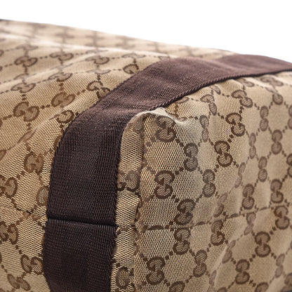 Gucci GG Monogram Medium Web Handle Vertical Tote Dark Brown 11 of 13