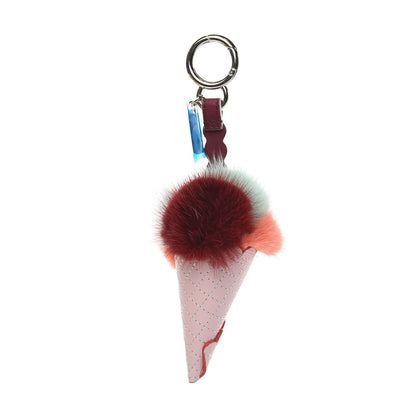 Fendi Mink Fur Calfskin Fun Fair Bag Charm Multicolor 2 of 4