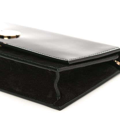 Jimmy Choo Patent Suede Fie Clutch Black 9 of 14