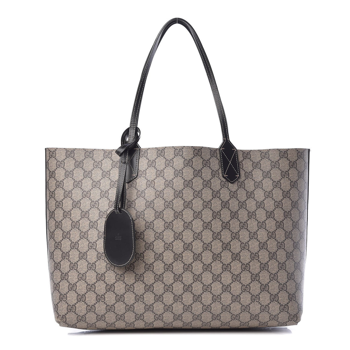 Calfskin GG Supreme Monogram Medium Reversible Tote Black