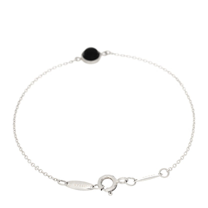 Tiffany Sterling Silver Black Jade Elsa Peretti Color By The Yard Bracelet 2 of 3