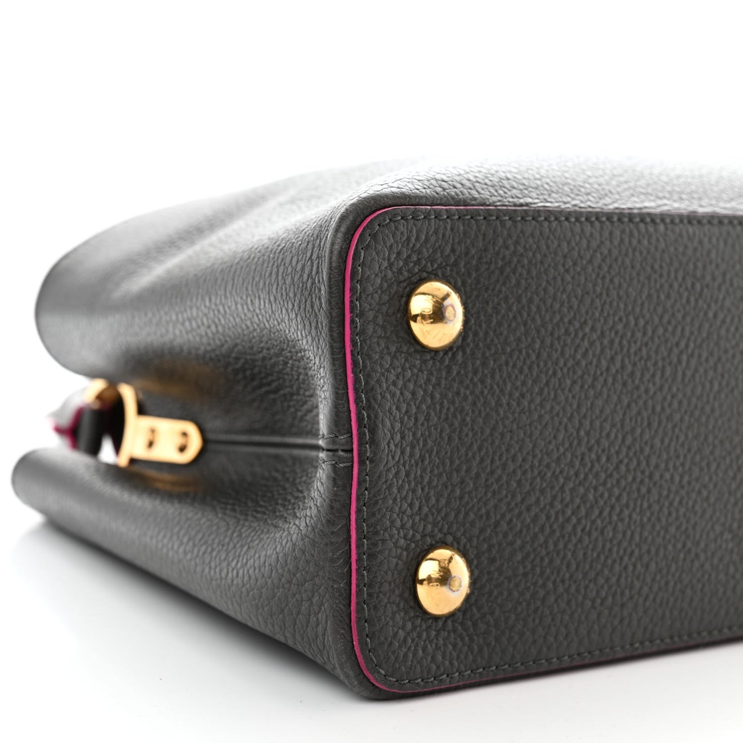 Taurillon Capucines PM Grey Pink