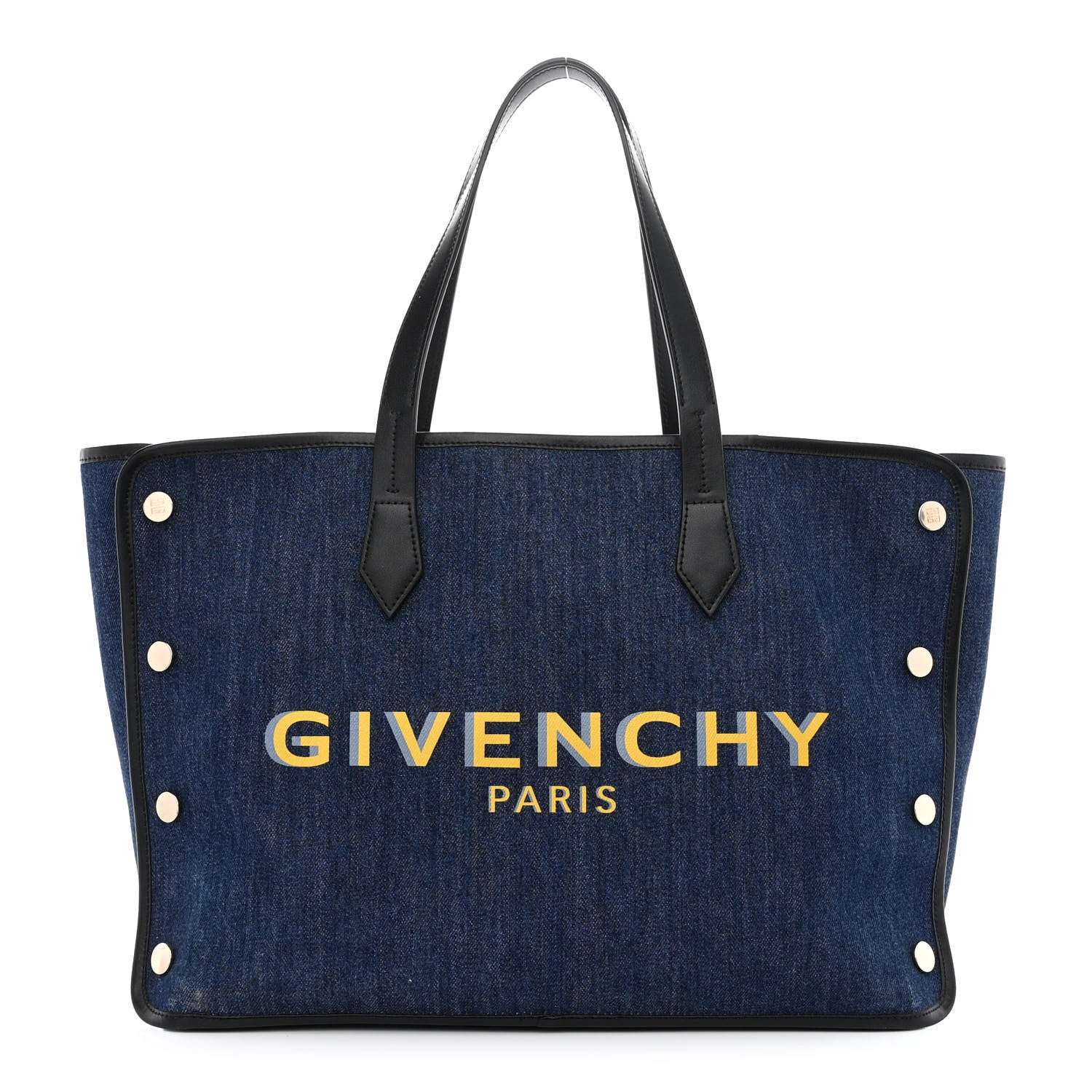 Givenchy Denim Medium Logo Bond Shopper Tote Blue 1 of 11