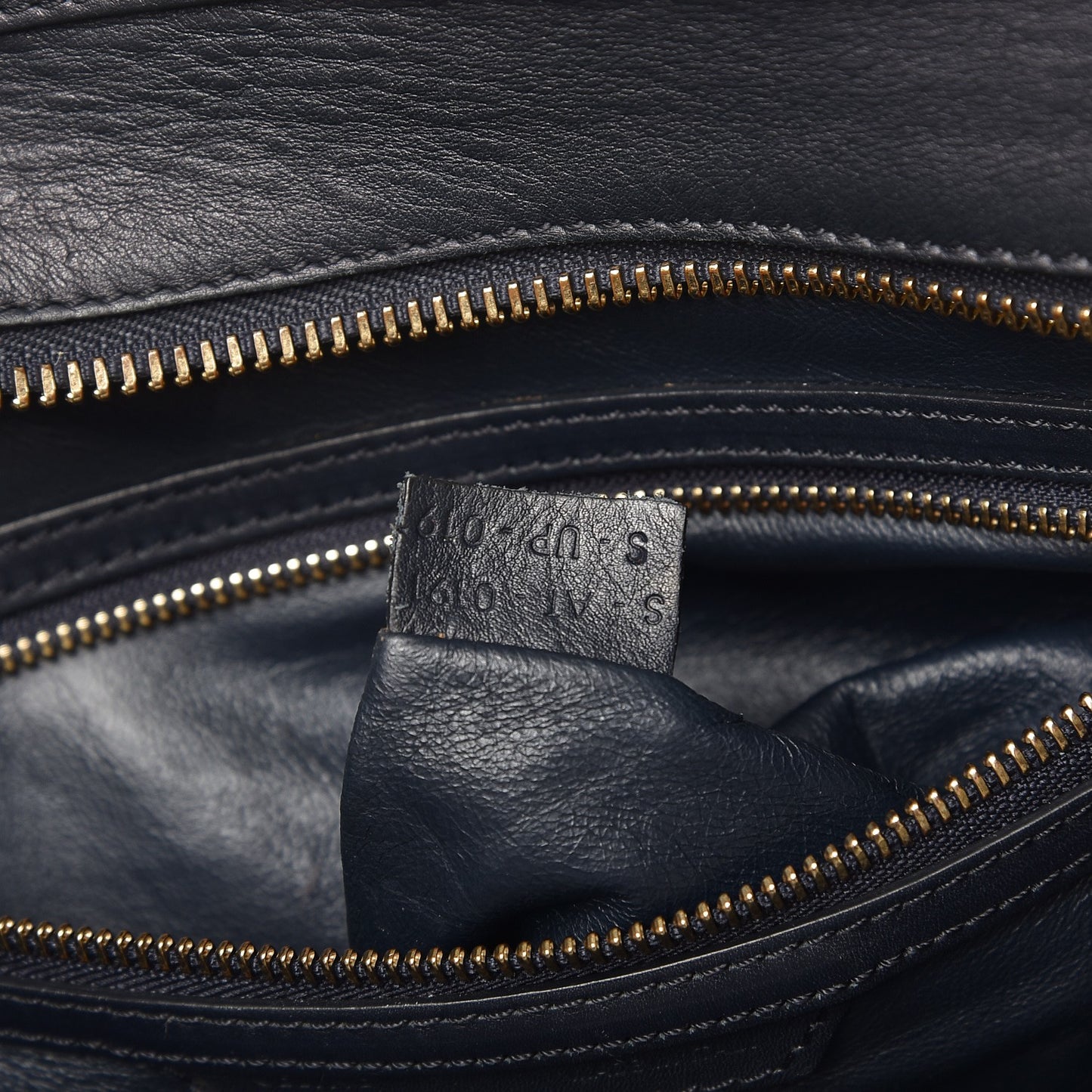 Smooth Calfskin Mini Luggage Navy Blue