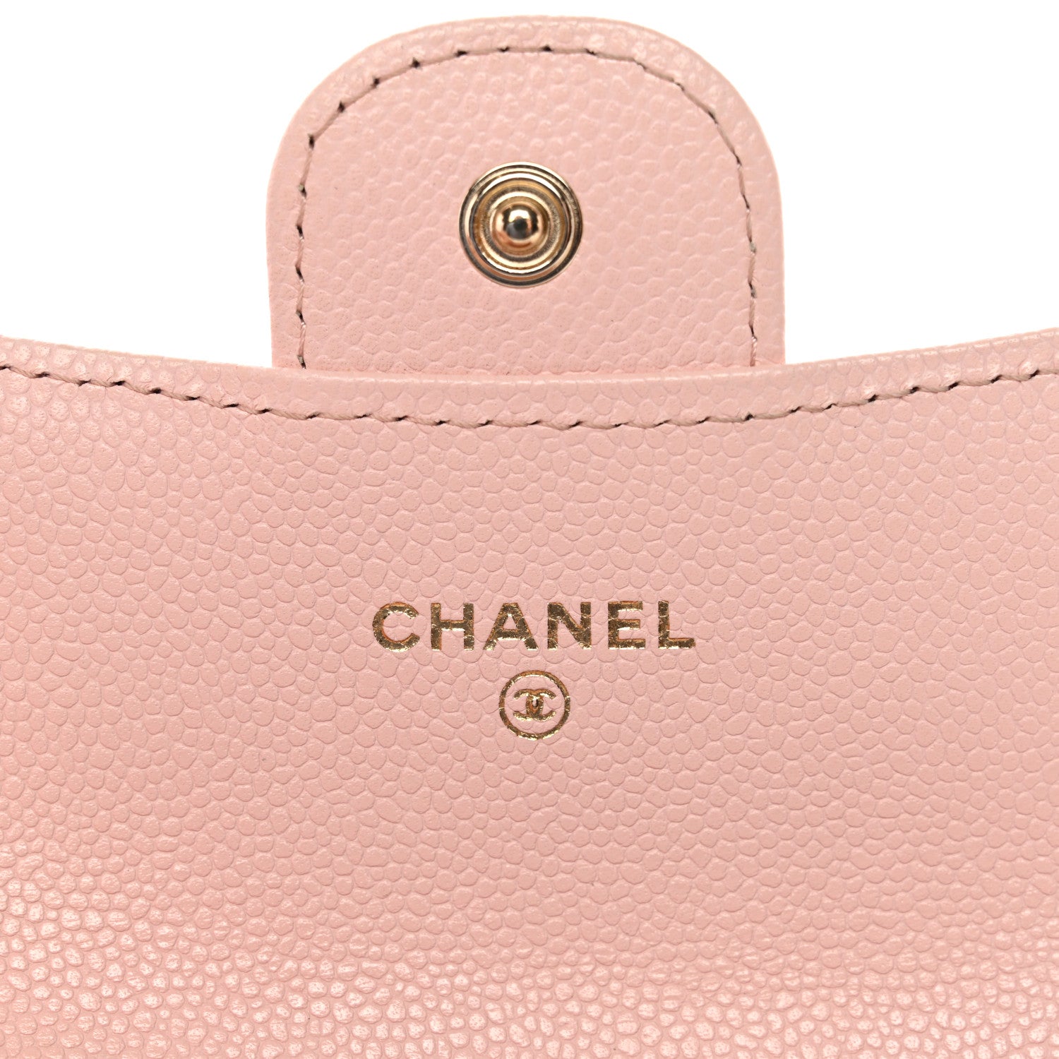 Chanel Caviar Quilted Flap Card Holder Wallet Light Pink 6 of 9