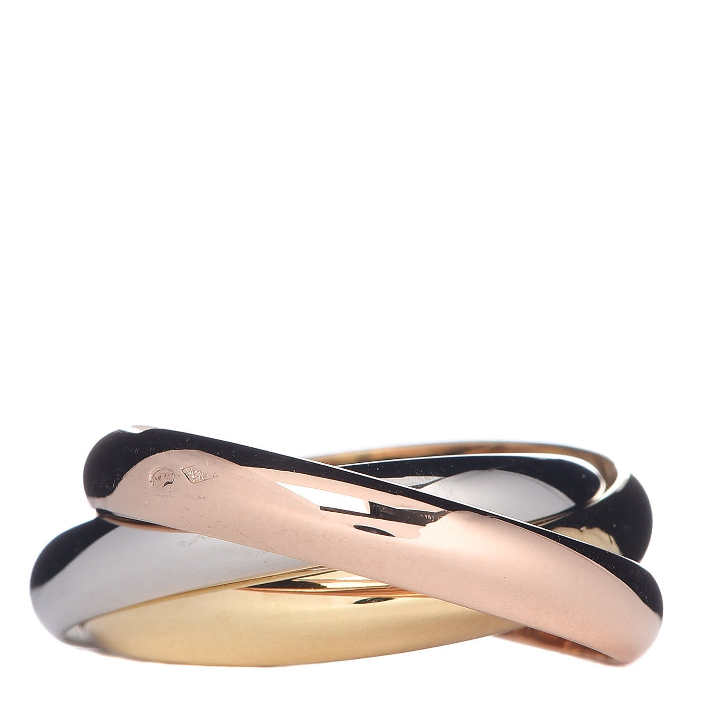 18K Pink Yellow White Gold Classic Trinity Ring 60 9