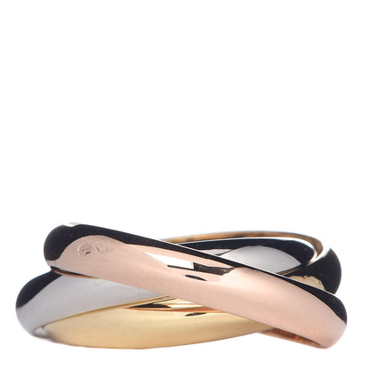 Cartier 18K Pink Yellow White Gold Classic Trinity Ring 60 9 3 of 4