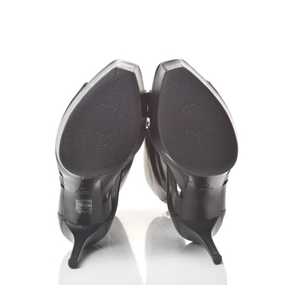 Gucci Calfskin Helena Tall Cutout Boots 41 Black 6 of 9