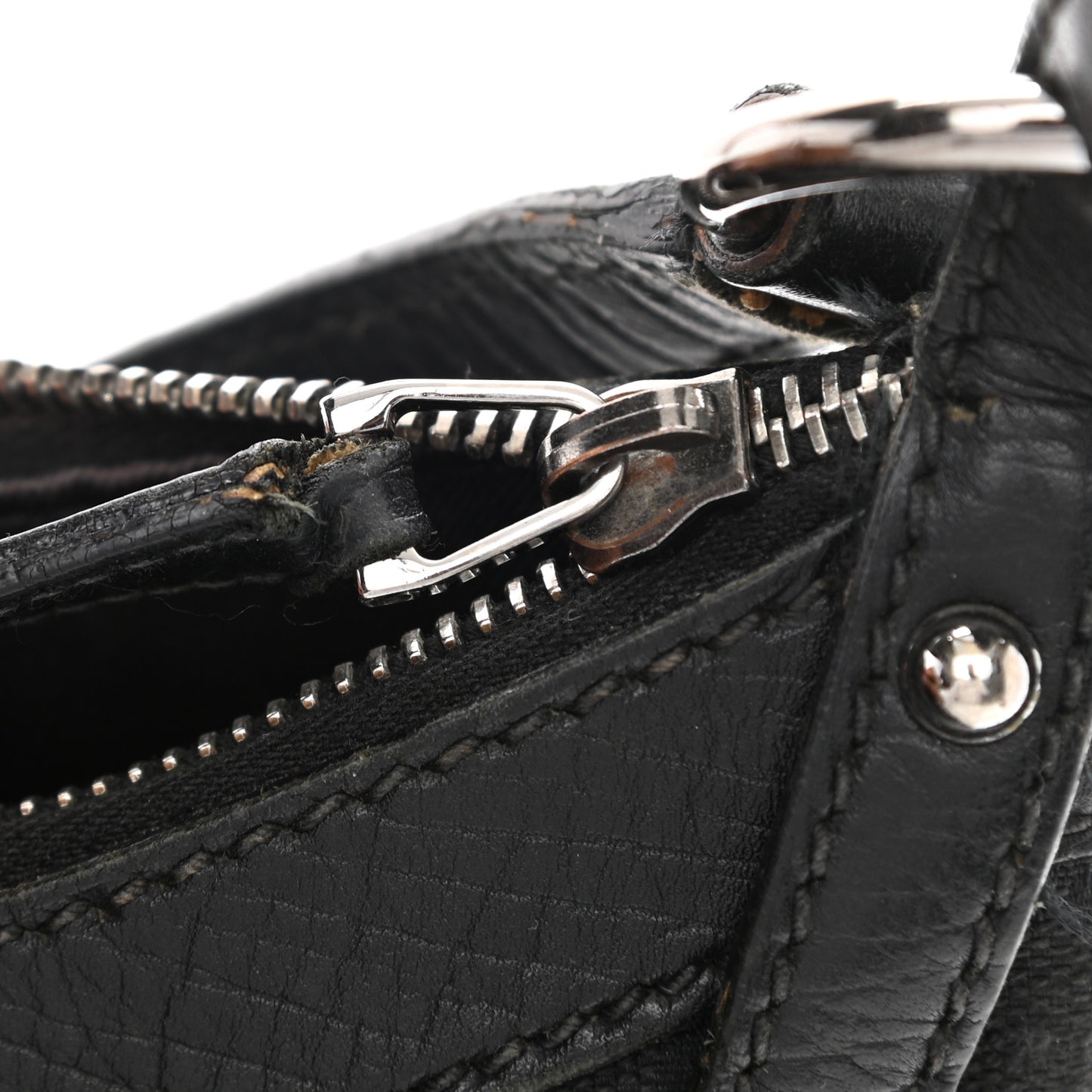 Monogram Horsebit Hobo Black