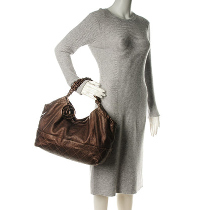 Chanel Metallic Calfskin Baby Coco Cabas Bronze 2 of 9