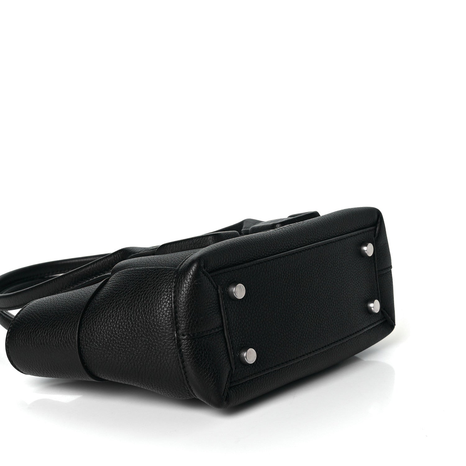 Bottega Veneta Grained Calfskin Mini Maxi Intrecciato Arco 33 Black 3 of 6