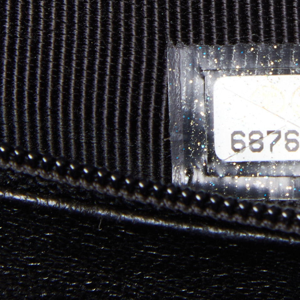 Caviar Quilted Jumbo Kelly Flap Black