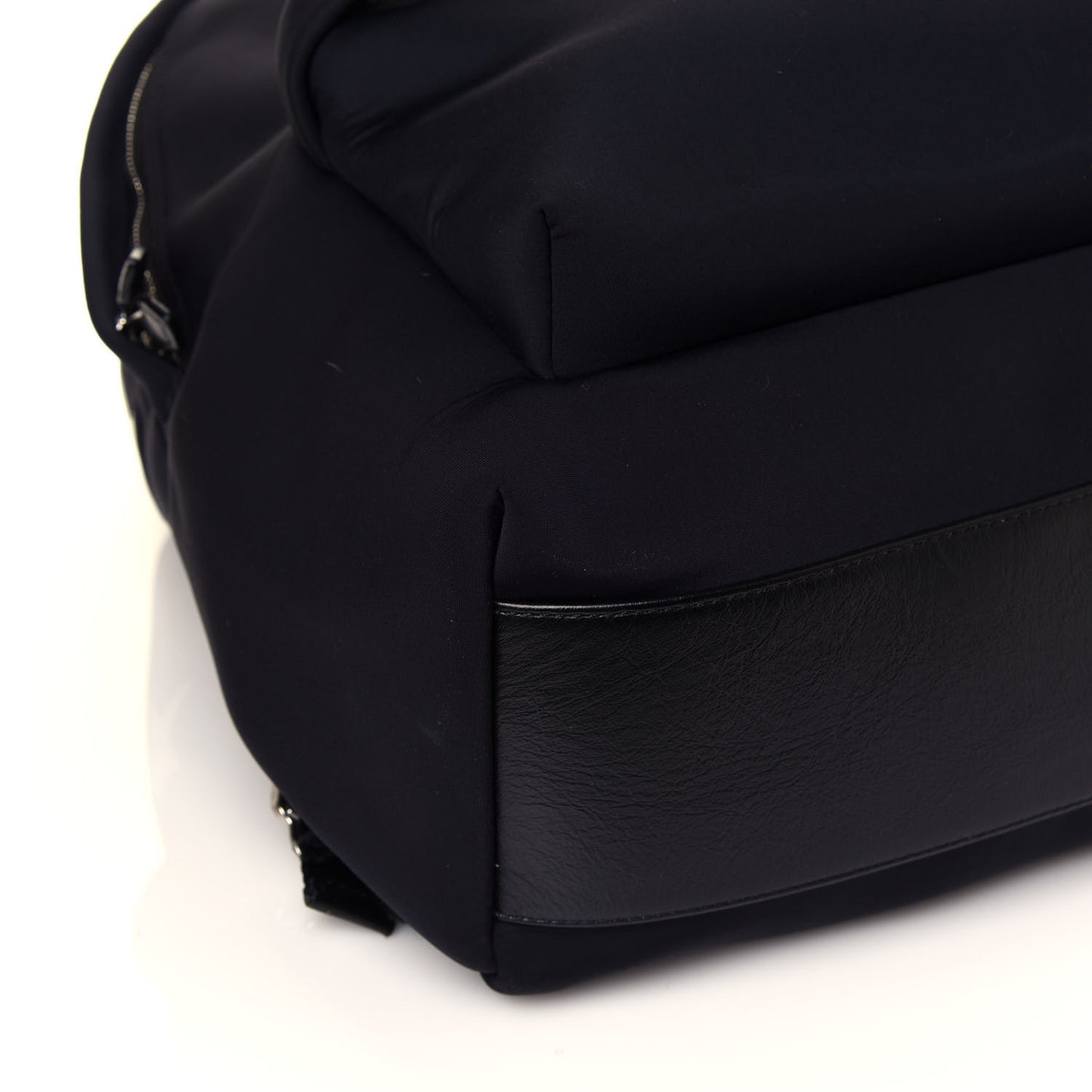 Neoprene Calfskin Star Backpack Black