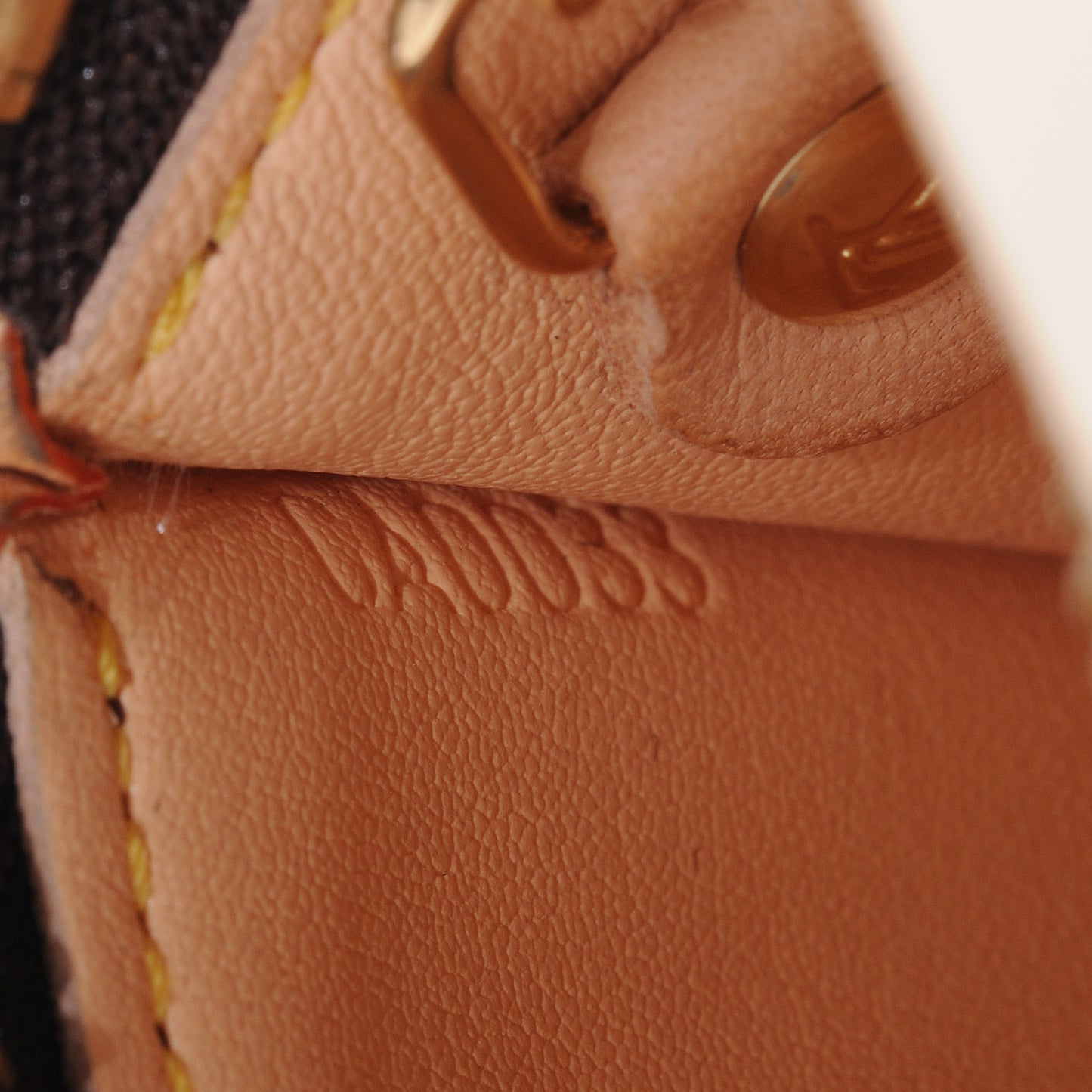 Monogram Cherry Blossom Key Pouch Brown