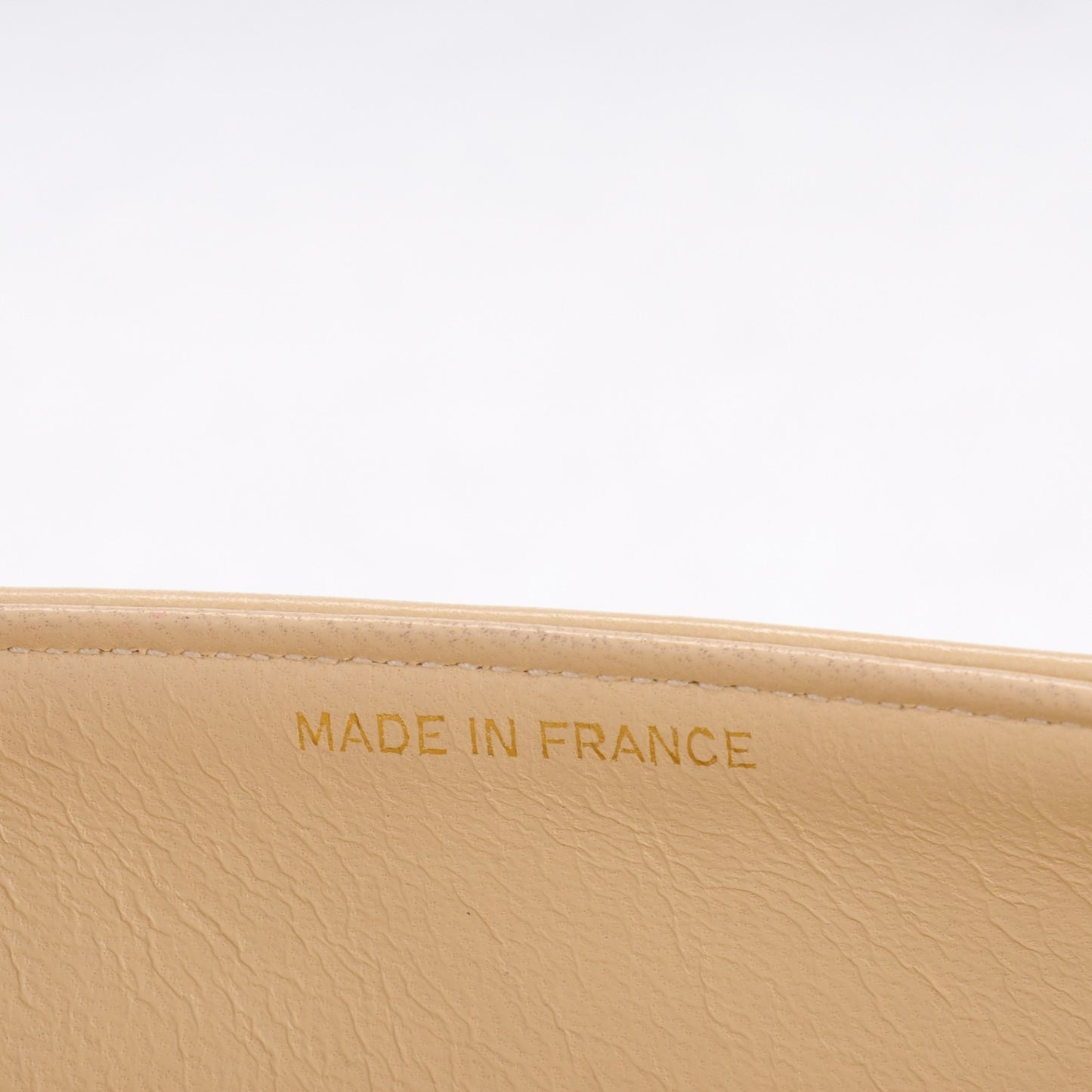 Lambskin Quilted Small Single Flap Beige