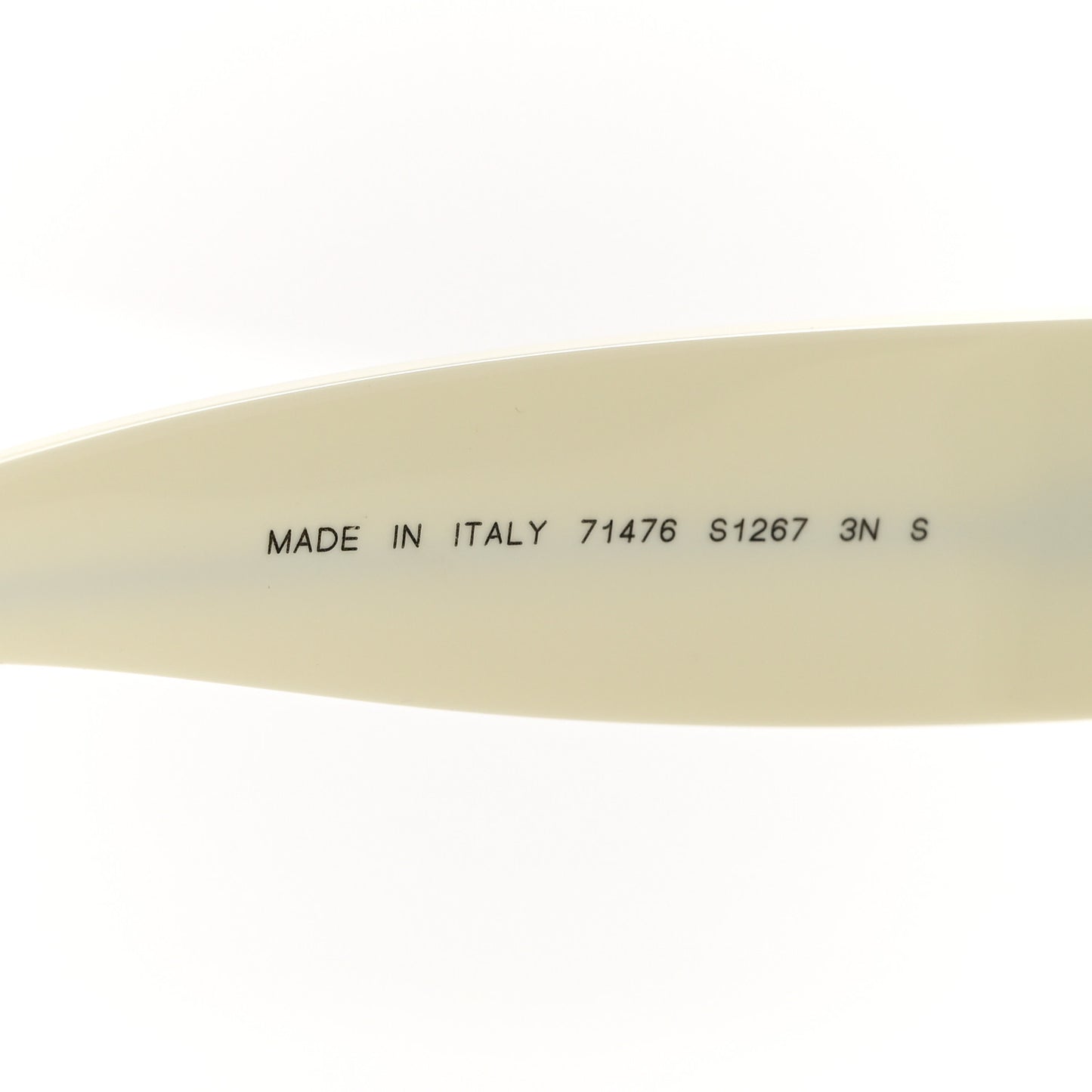 Acetate Shield Sunglasses 71476-A White