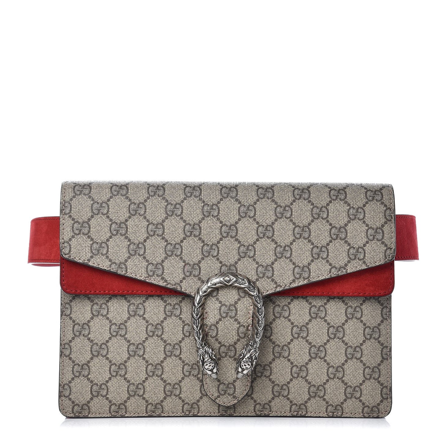 GG Supreme Monogram Dionysus Belt Bag Red