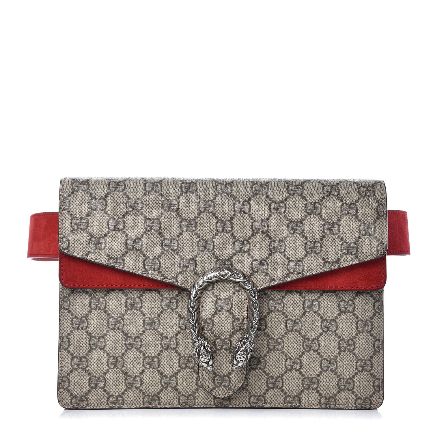 Gucci GG Supreme Monogram Dionysus Belt Bag Red 1 of 10