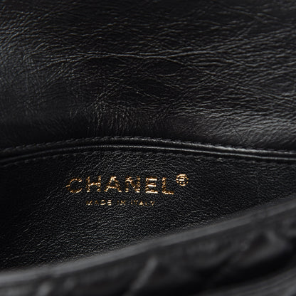 Chanel Aged Calfskin Quilted 2.55 Reissue Flap Belt Bag Clutch Black 8 of 11