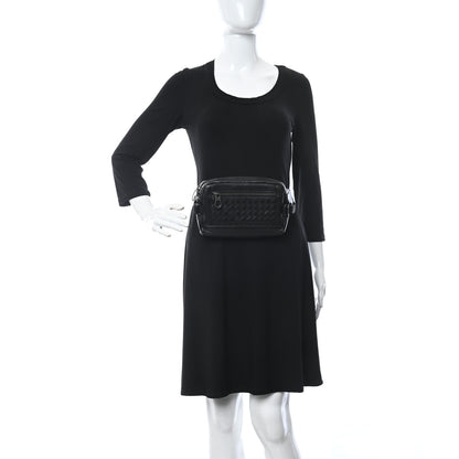 Bottega Veneta Calfskin Intrecciato Belt Bag Black 2 of 8