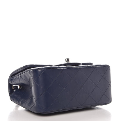 Chanel Lambskin Quilted Mini Square Flap Navy 4 of 9