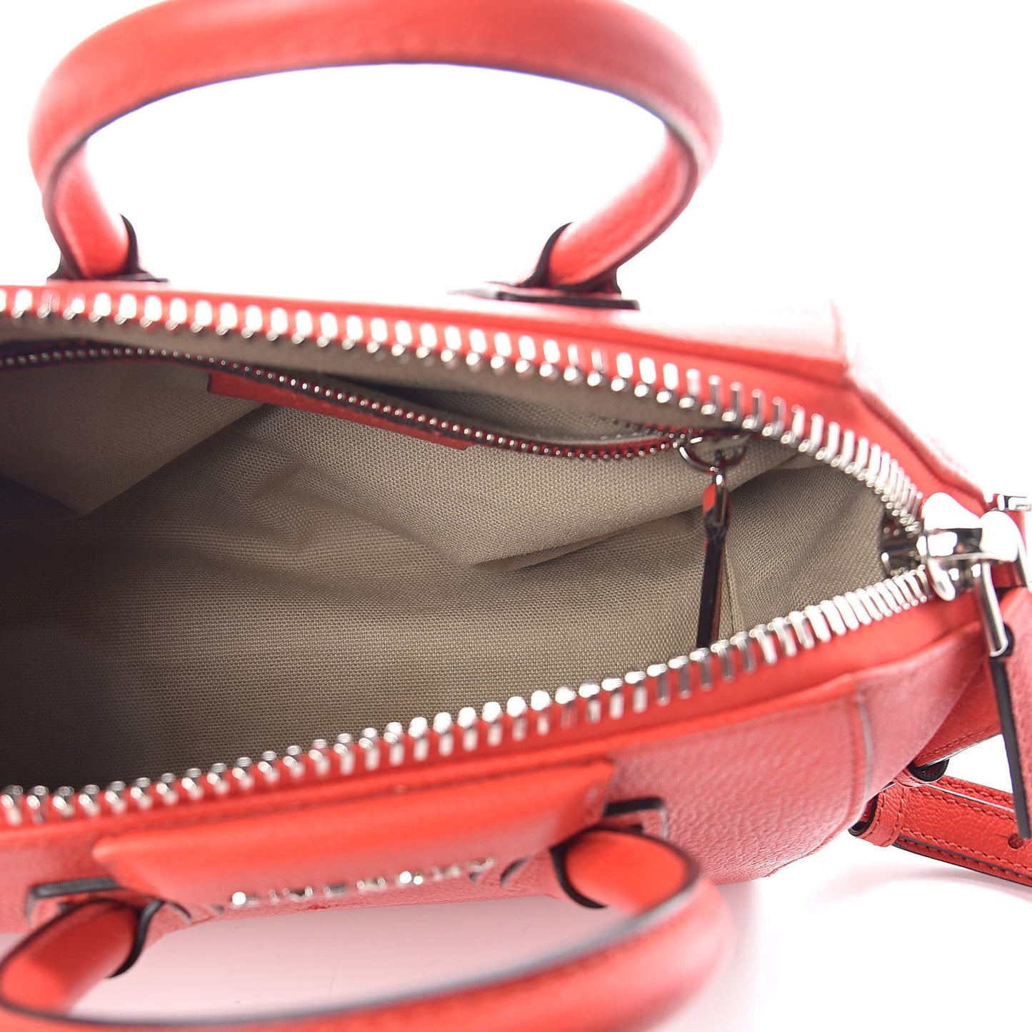 Sugar Goatskin Mini Antigona Pop Red