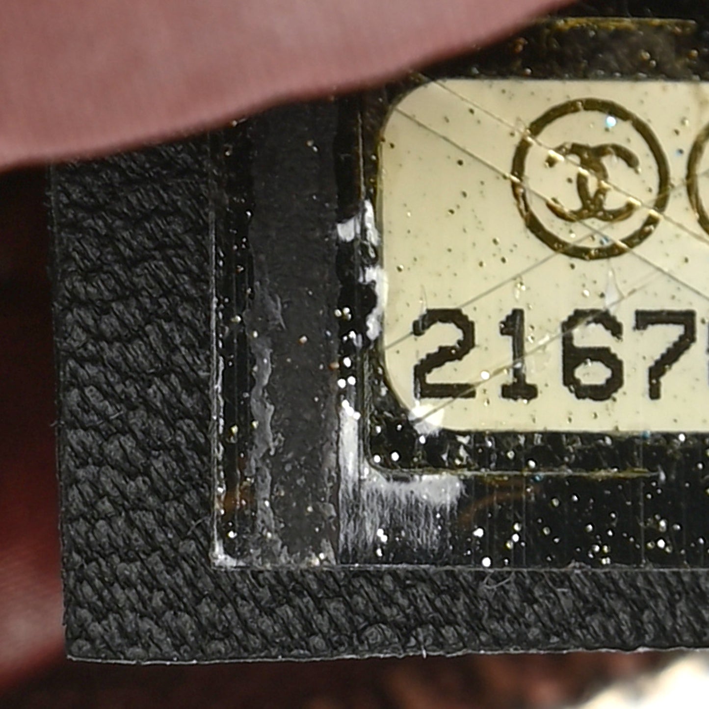 Lambskin Quilted CC Beauty Clutch Black