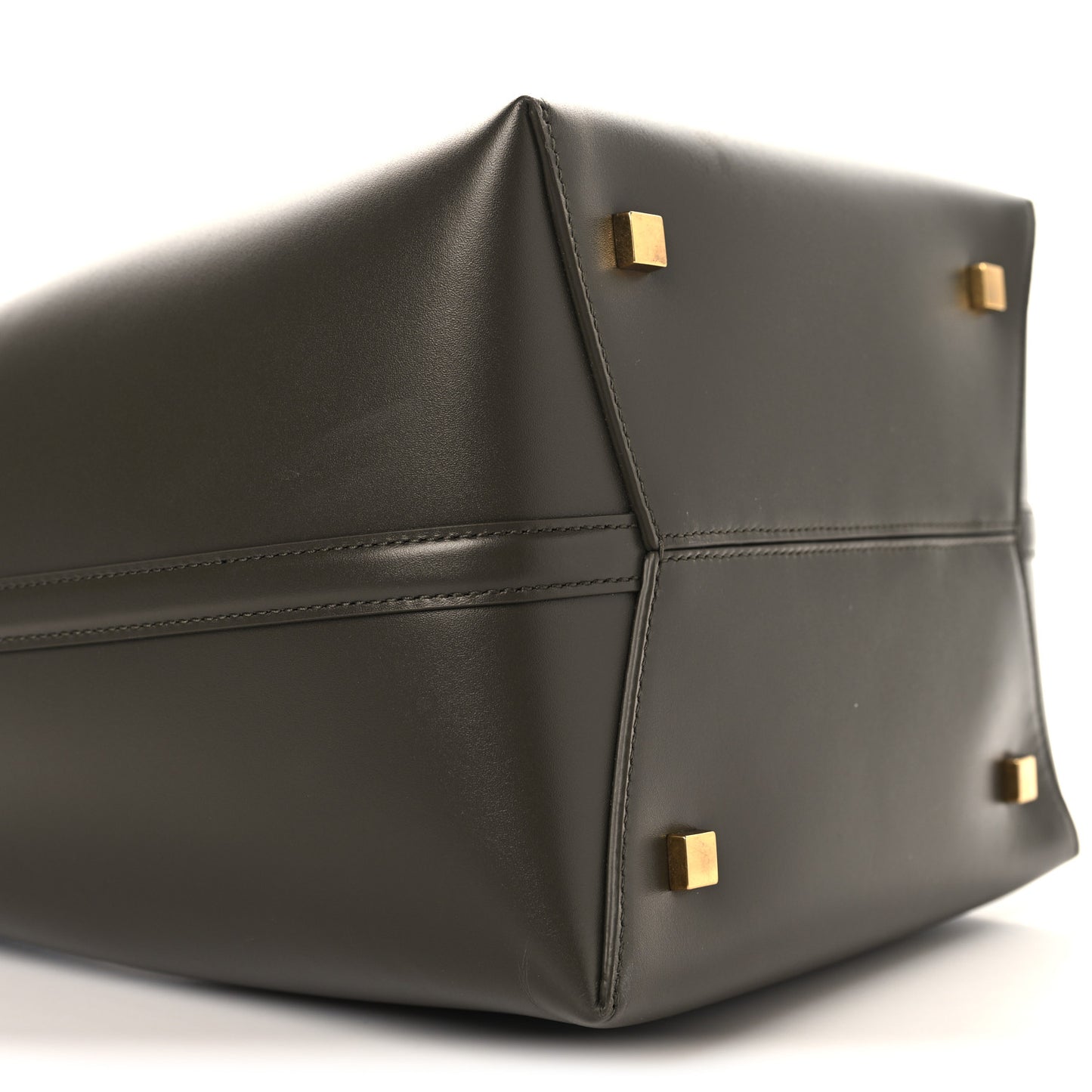 Shiny Calfskin Le 37 Bucket Bag Deep Musk