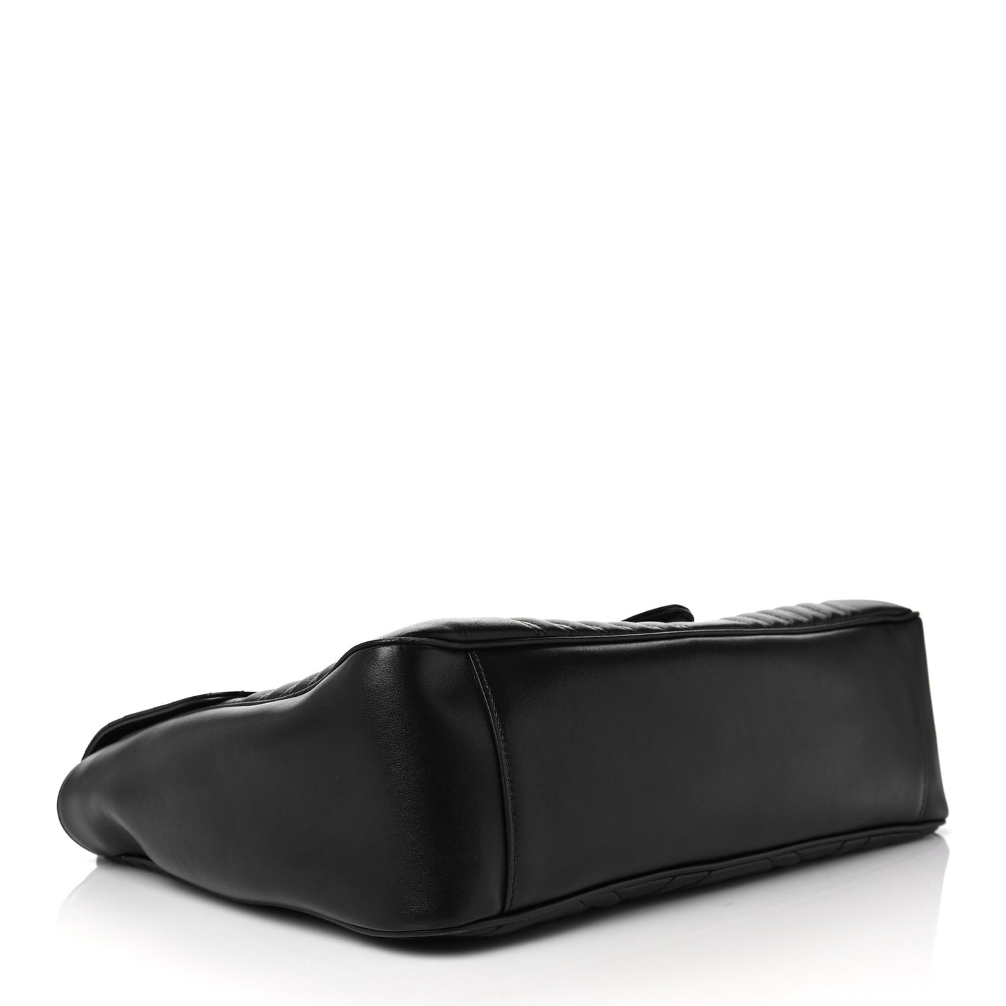 Calfskin Matelasse Large GG Marmont Shoulder Bag Black